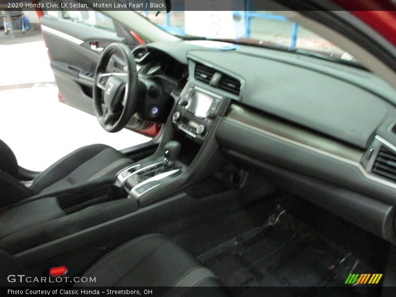 Molten Lava Pearl / Black 2020 Honda Civic LX Sedan