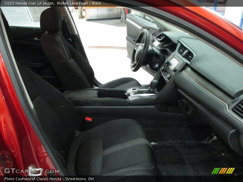 Molten Lava Pearl / Black 2020 Honda Civic LX Sedan