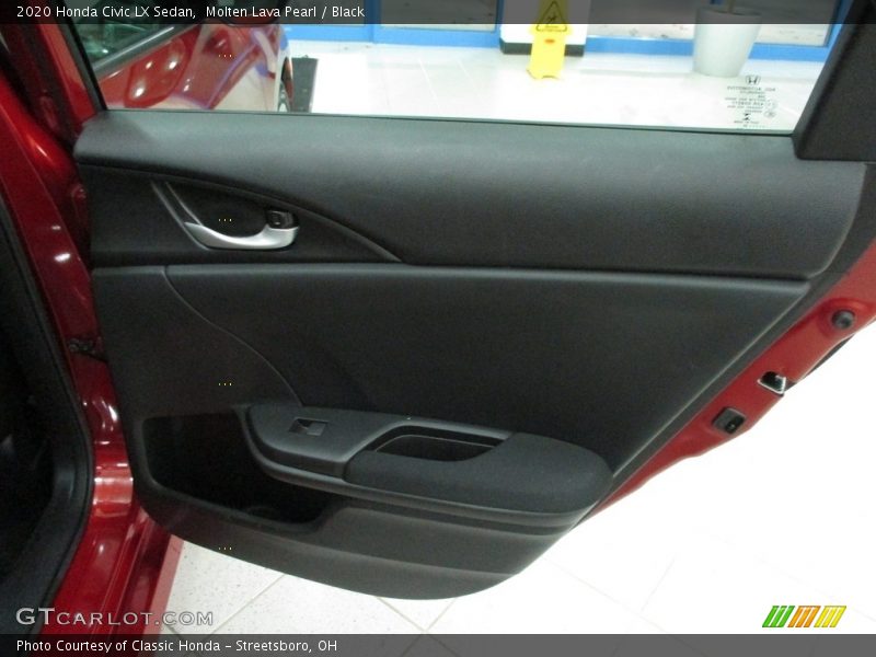 Molten Lava Pearl / Black 2020 Honda Civic LX Sedan