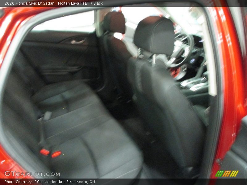 Molten Lava Pearl / Black 2020 Honda Civic LX Sedan