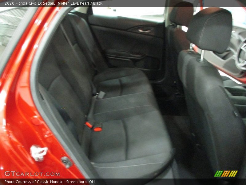 Molten Lava Pearl / Black 2020 Honda Civic LX Sedan