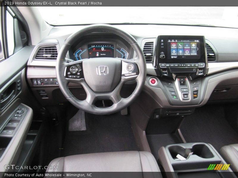 Crystal Black Pearl / Mocha 2019 Honda Odyssey EX-L