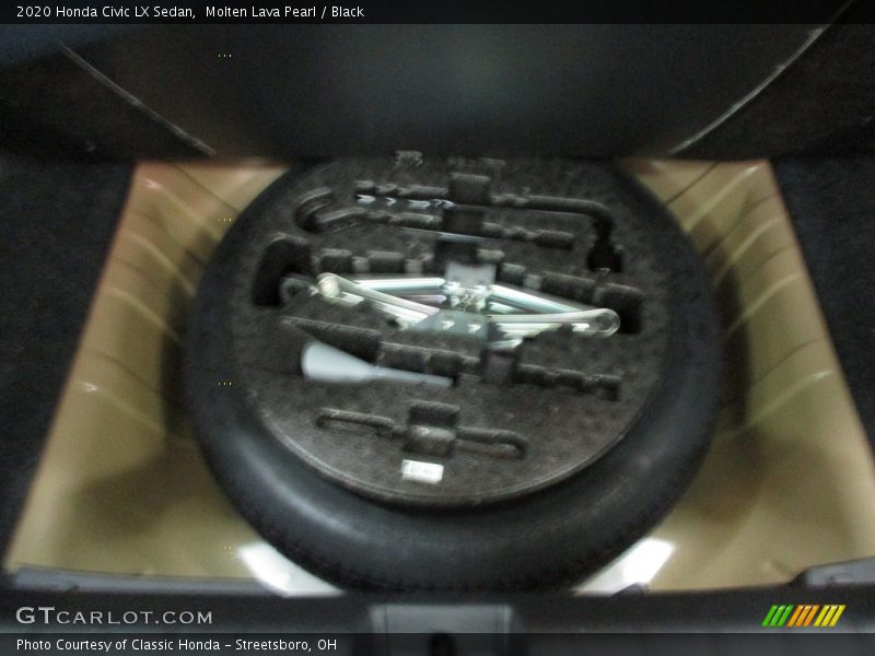 Molten Lava Pearl / Black 2020 Honda Civic LX Sedan