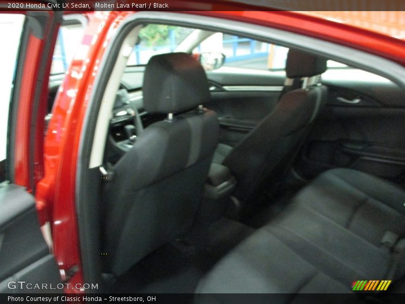 Molten Lava Pearl / Black 2020 Honda Civic LX Sedan