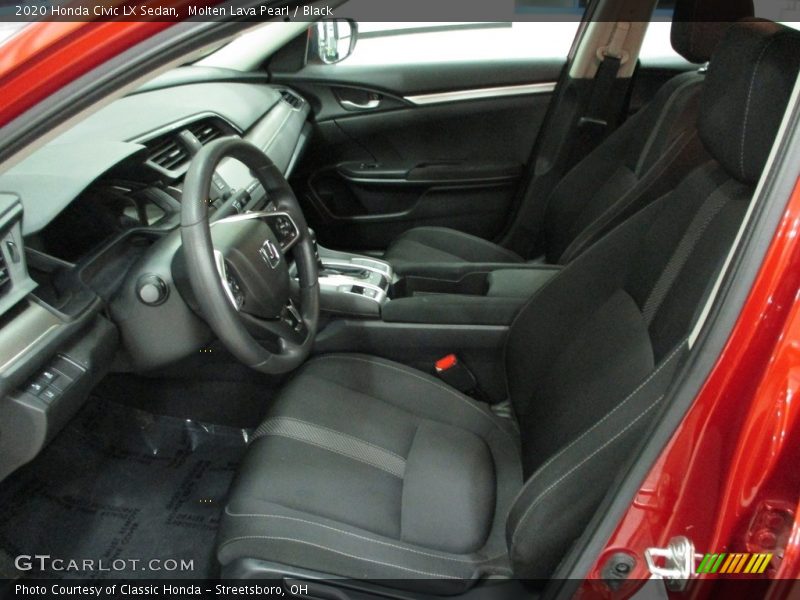 Molten Lava Pearl / Black 2020 Honda Civic LX Sedan