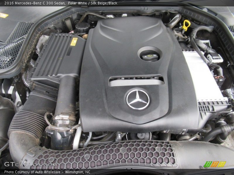 Polar White / Silk Beige/Black 2016 Mercedes-Benz C 300 Sedan