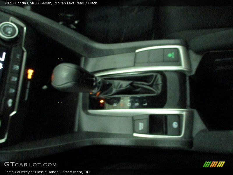 Molten Lava Pearl / Black 2020 Honda Civic LX Sedan