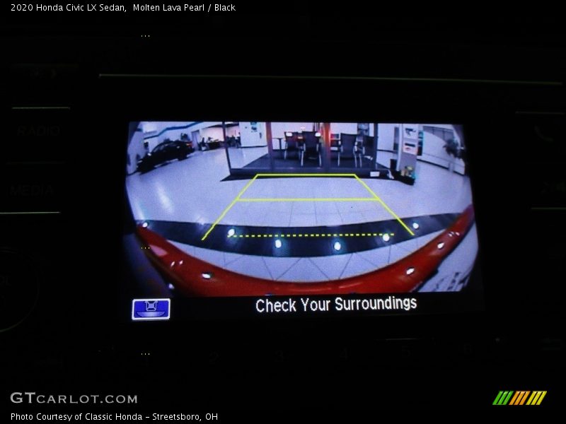 Molten Lava Pearl / Black 2020 Honda Civic LX Sedan