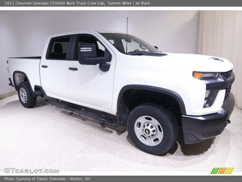 Summit White / Jet Black 2021 Chevrolet Silverado 2500HD Work Truck Crew Cab