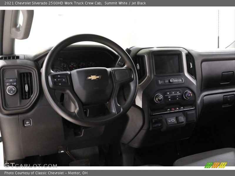 Summit White / Jet Black 2021 Chevrolet Silverado 2500HD Work Truck Crew Cab