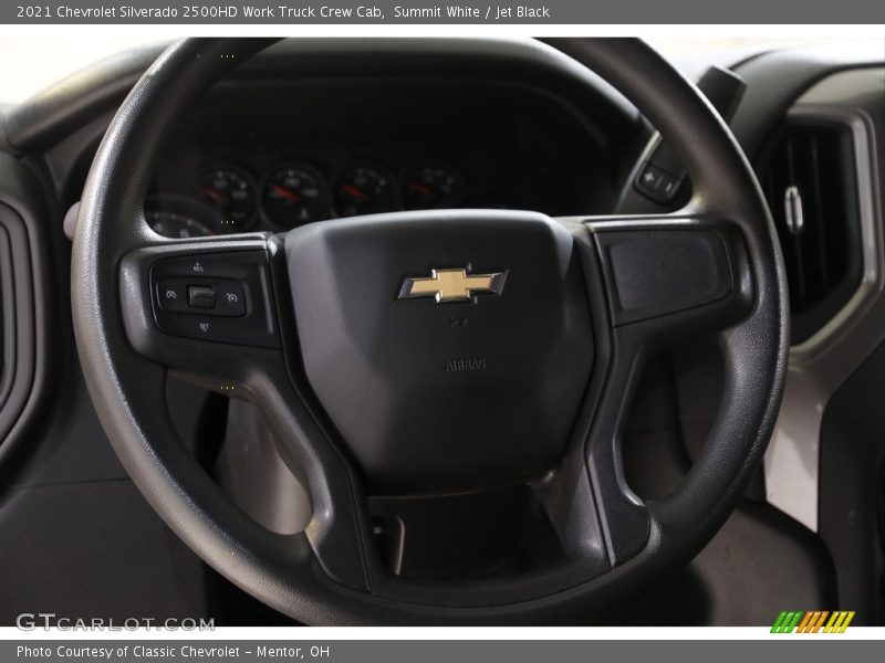 Summit White / Jet Black 2021 Chevrolet Silverado 2500HD Work Truck Crew Cab