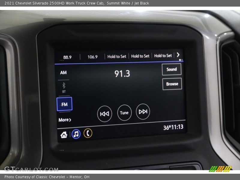 Summit White / Jet Black 2021 Chevrolet Silverado 2500HD Work Truck Crew Cab