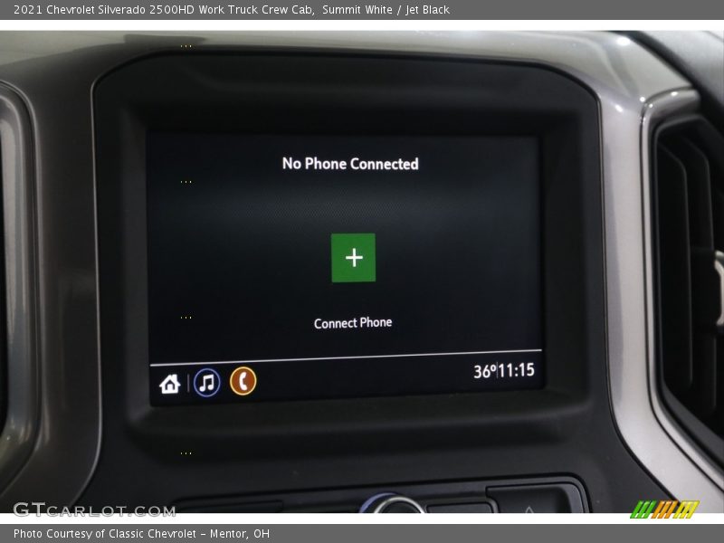 Summit White / Jet Black 2021 Chevrolet Silverado 2500HD Work Truck Crew Cab