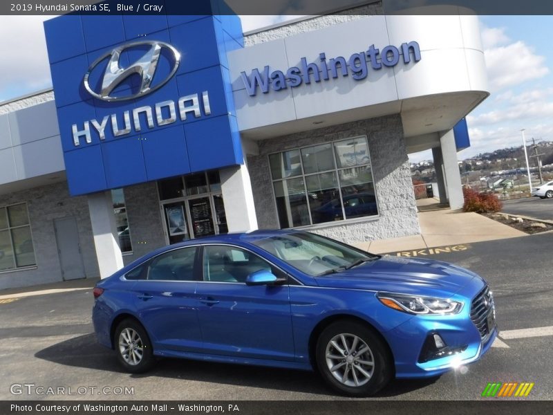 Blue / Gray 2019 Hyundai Sonata SE