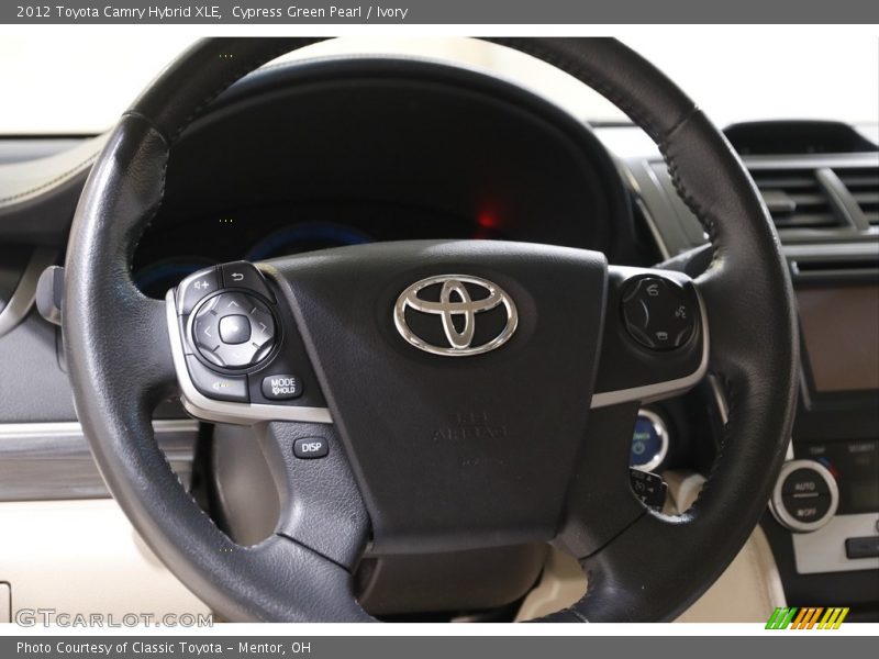 Cypress Green Pearl / Ivory 2012 Toyota Camry Hybrid XLE