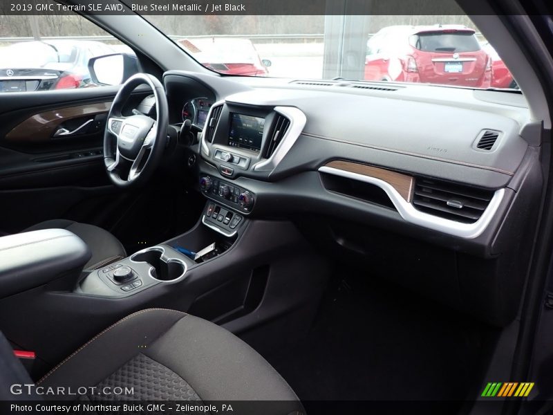 Blue Steel Metallic / Jet Black 2019 GMC Terrain SLE AWD