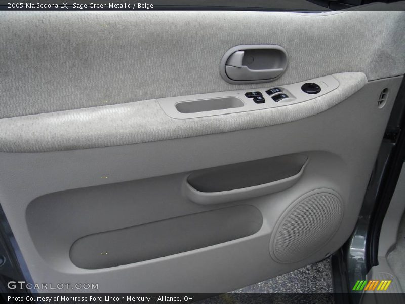 Sage Green Metallic / Beige 2005 Kia Sedona LX