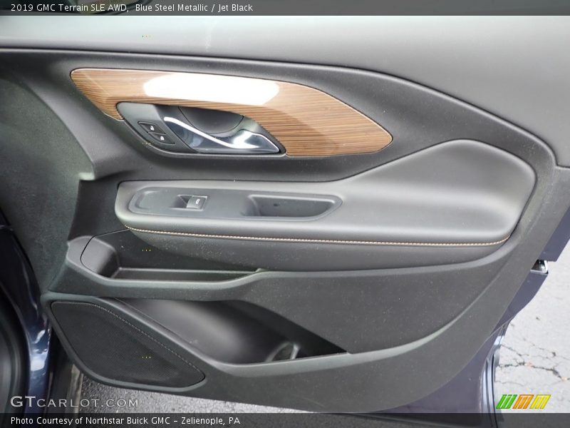 Blue Steel Metallic / Jet Black 2019 GMC Terrain SLE AWD