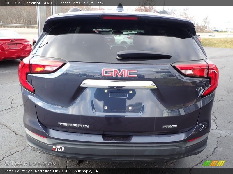 Blue Steel Metallic / Jet Black 2019 GMC Terrain SLE AWD