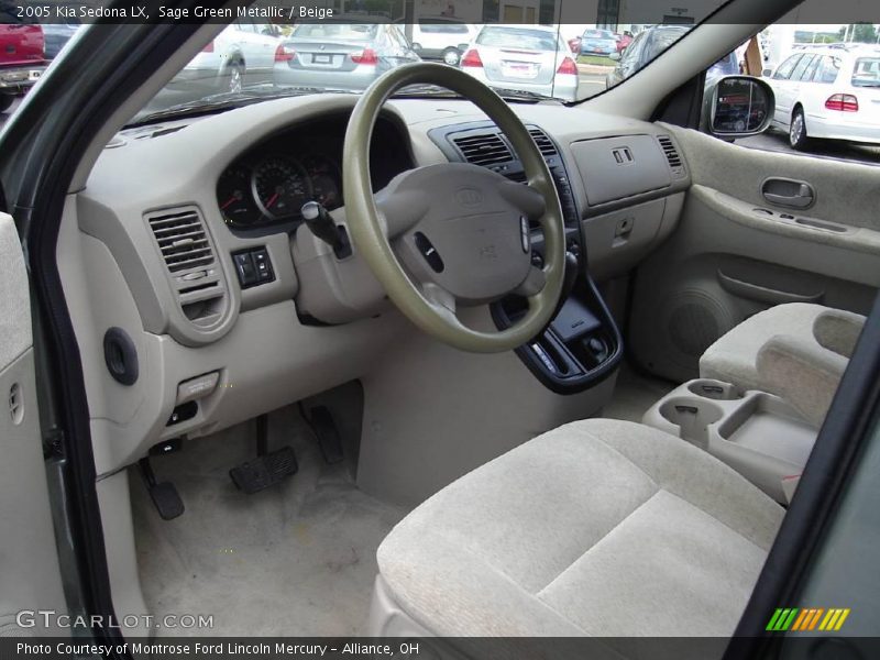 Sage Green Metallic / Beige 2005 Kia Sedona LX