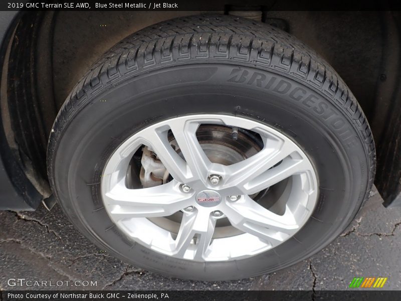 Blue Steel Metallic / Jet Black 2019 GMC Terrain SLE AWD