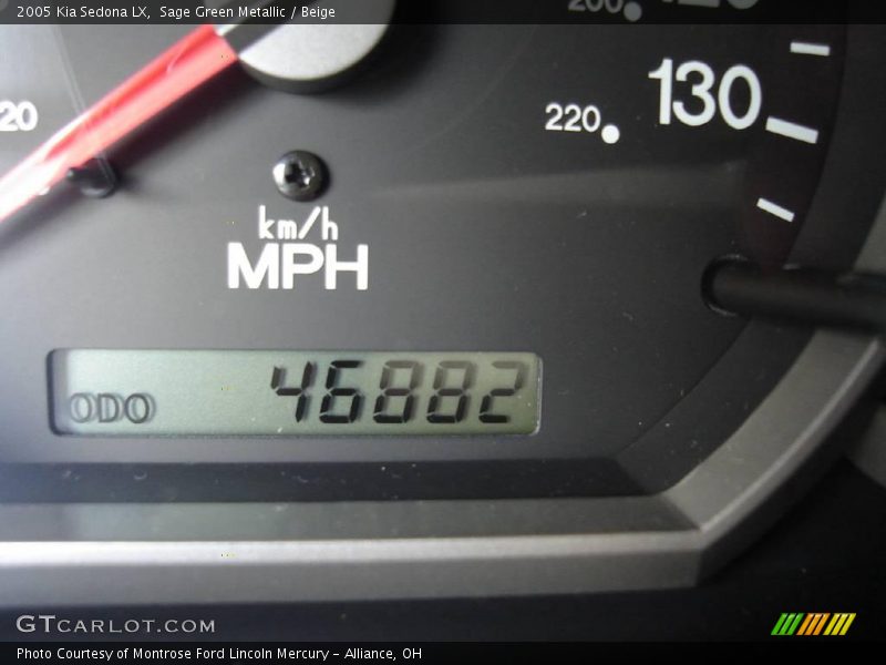 Sage Green Metallic / Beige 2005 Kia Sedona LX