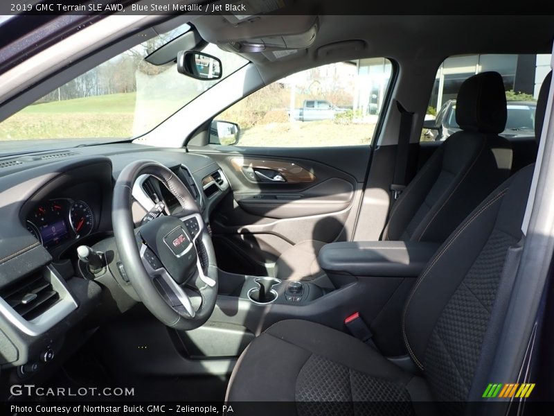 Blue Steel Metallic / Jet Black 2019 GMC Terrain SLE AWD