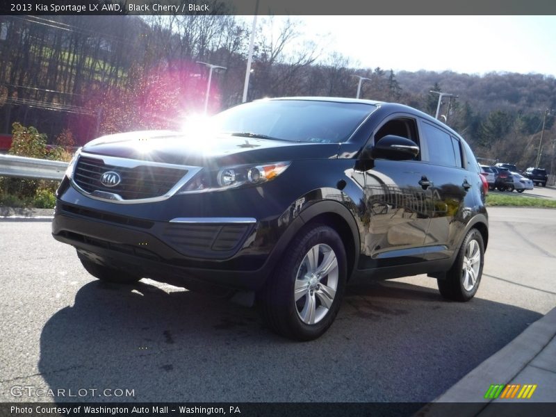 Black Cherry / Black 2013 Kia Sportage LX AWD