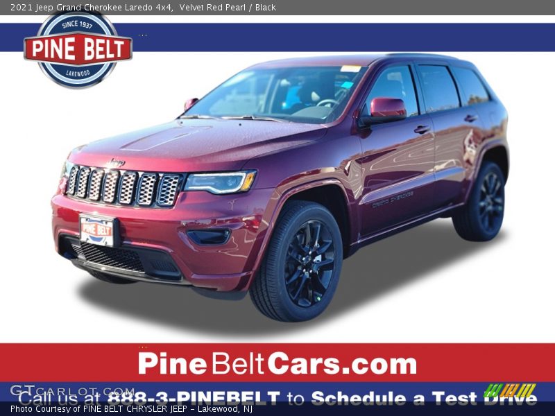 Velvet Red Pearl / Black 2021 Jeep Grand Cherokee Laredo 4x4