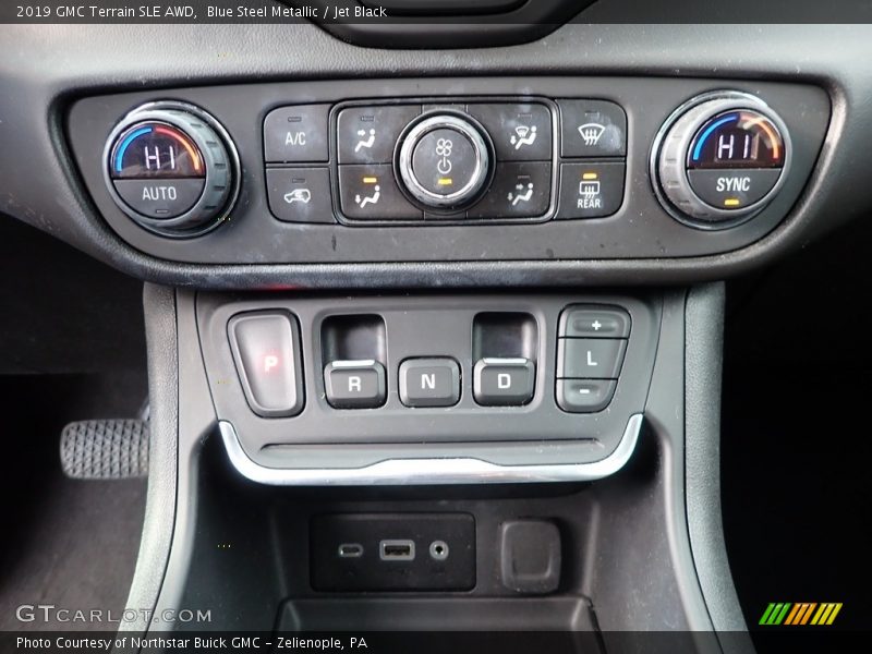 Blue Steel Metallic / Jet Black 2019 GMC Terrain SLE AWD