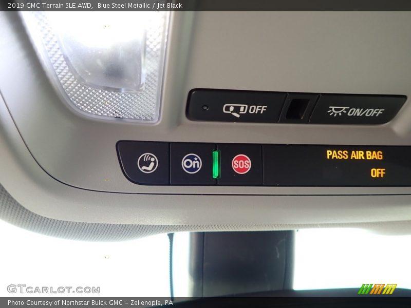 Blue Steel Metallic / Jet Black 2019 GMC Terrain SLE AWD
