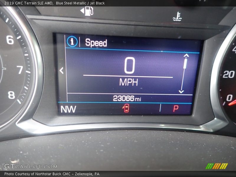 Blue Steel Metallic / Jet Black 2019 GMC Terrain SLE AWD