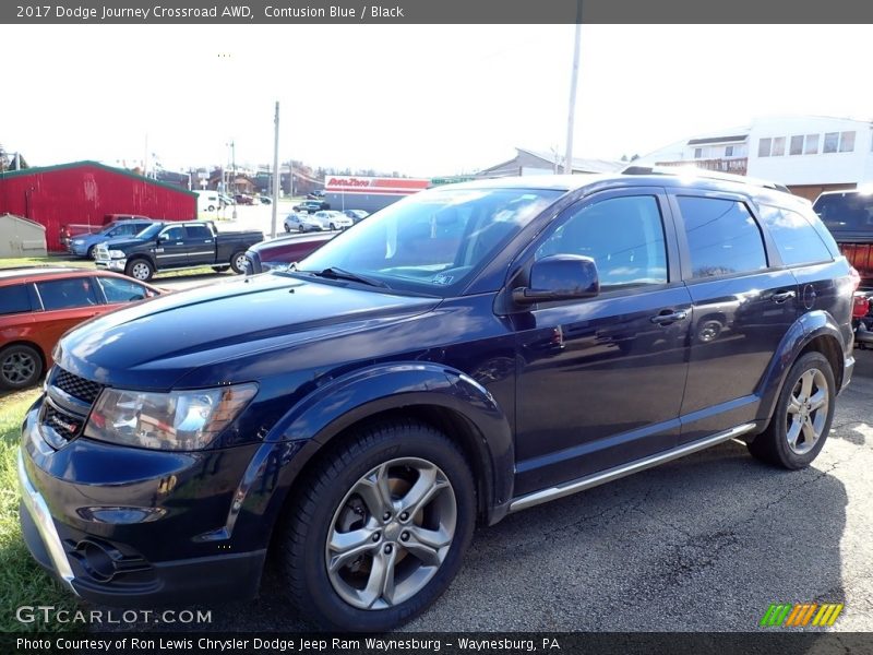 Contusion Blue / Black 2017 Dodge Journey Crossroad AWD