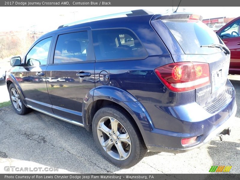 Contusion Blue / Black 2017 Dodge Journey Crossroad AWD