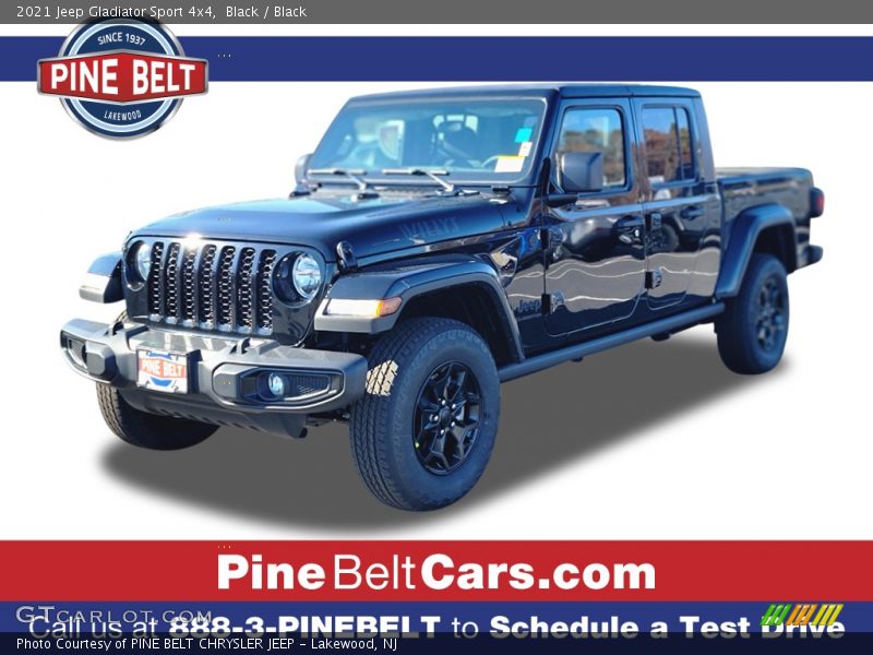 Black / Black 2021 Jeep Gladiator Sport 4x4