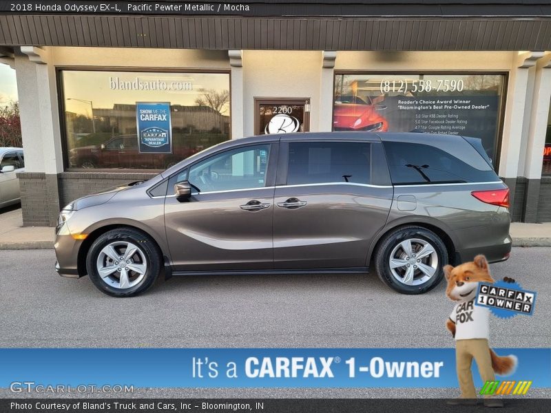 Pacific Pewter Metallic / Mocha 2018 Honda Odyssey EX-L