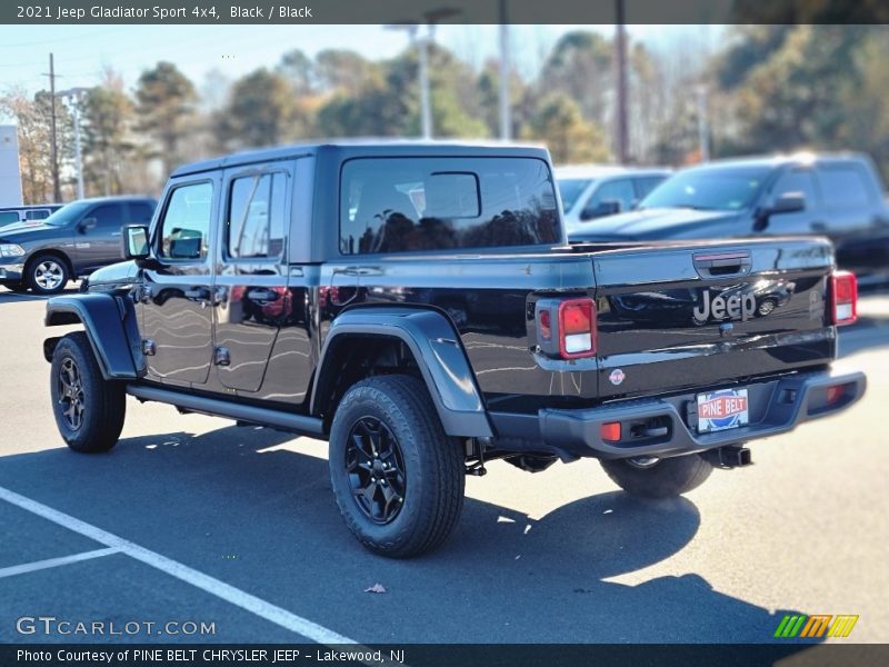 Black / Black 2021 Jeep Gladiator Sport 4x4