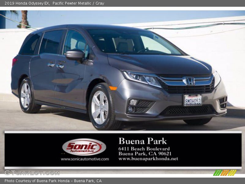 Pacific Pewter Metallic / Gray 2019 Honda Odyssey EX