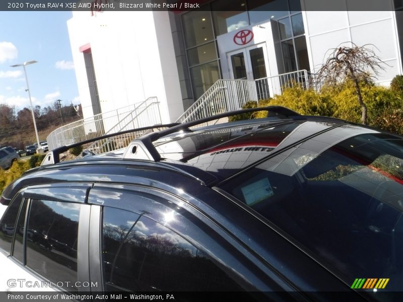 Blizzard White Pearl / Black 2020 Toyota RAV4 XSE AWD Hybrid