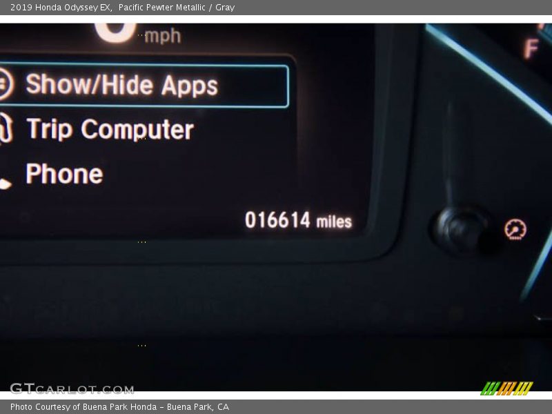 Pacific Pewter Metallic / Gray 2019 Honda Odyssey EX