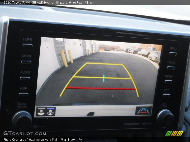Blizzard White Pearl / Black 2020 Toyota RAV4 XSE AWD Hybrid