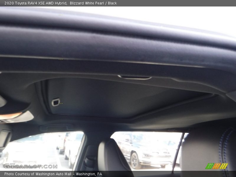 Blizzard White Pearl / Black 2020 Toyota RAV4 XSE AWD Hybrid