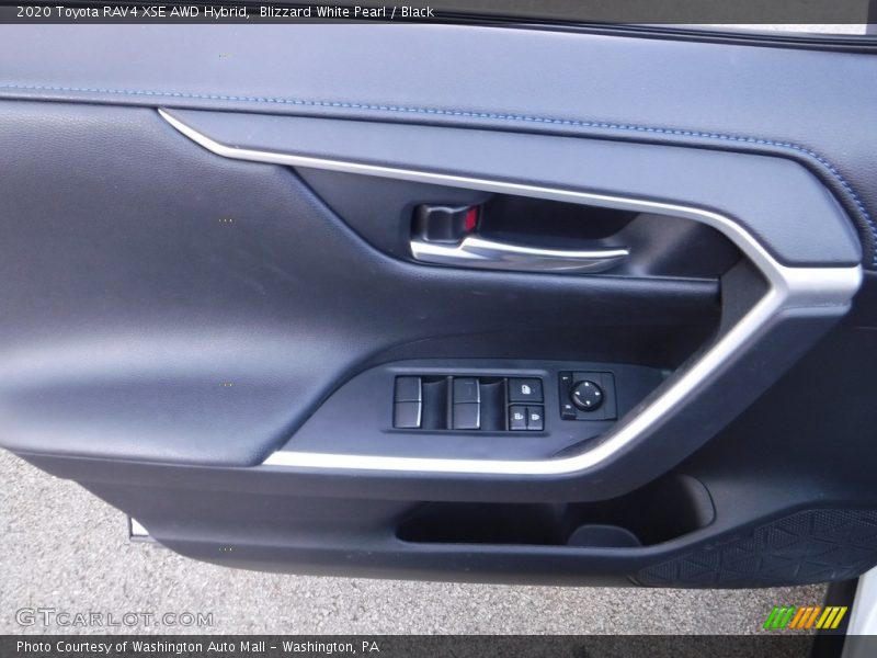 Blizzard White Pearl / Black 2020 Toyota RAV4 XSE AWD Hybrid