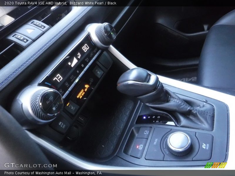 Blizzard White Pearl / Black 2020 Toyota RAV4 XSE AWD Hybrid