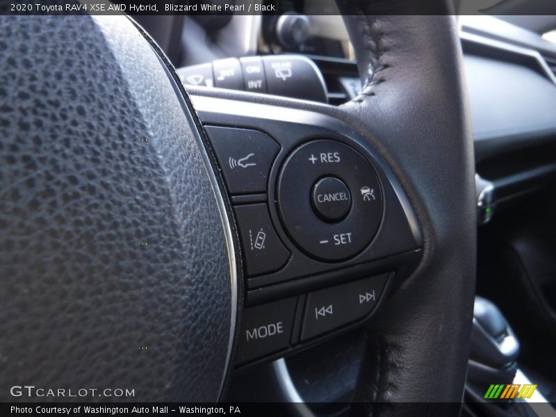 Blizzard White Pearl / Black 2020 Toyota RAV4 XSE AWD Hybrid