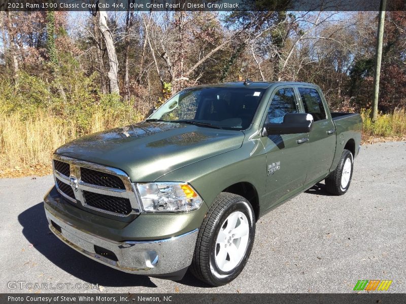 Olive Green Pearl / Diesel Gray/Black 2021 Ram 1500 Classic Crew Cab 4x4