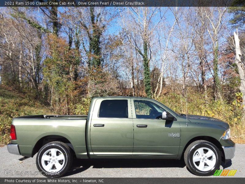 Olive Green Pearl / Diesel Gray/Black 2021 Ram 1500 Classic Crew Cab 4x4
