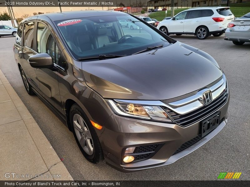 Pacific Pewter Metallic / Mocha 2018 Honda Odyssey EX-L