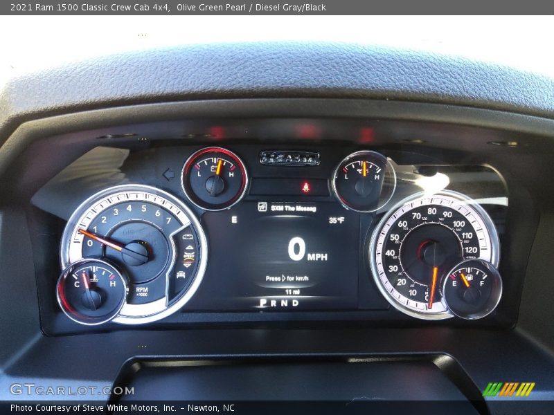 Olive Green Pearl / Diesel Gray/Black 2021 Ram 1500 Classic Crew Cab 4x4