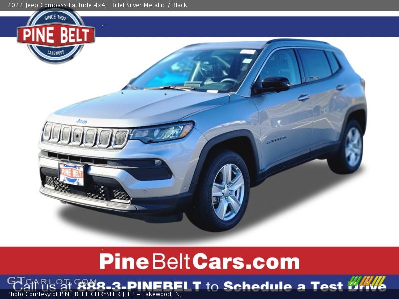 Billet Silver Metallic / Black 2022 Jeep Compass Latitude 4x4